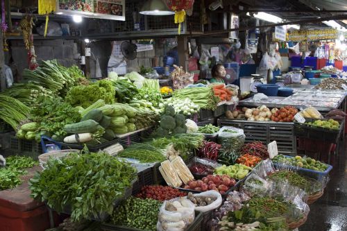 thailand market vegetable