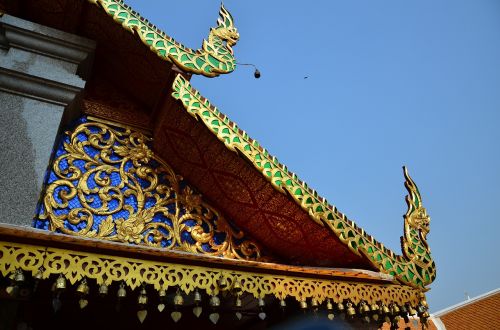 thailand temple architectural pattern