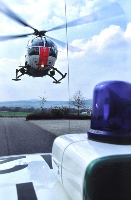 than police helicopter use