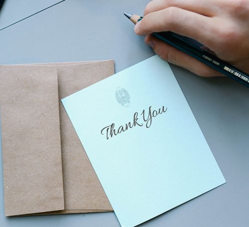 thank you thanks card