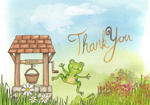 thank you frog card