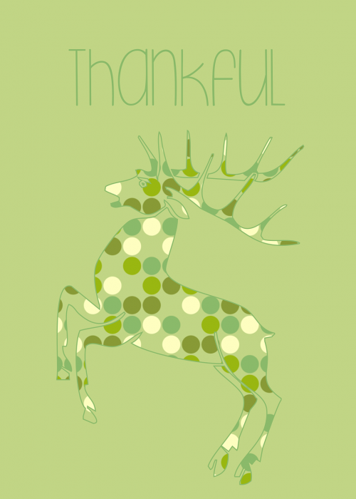 thankful green stag