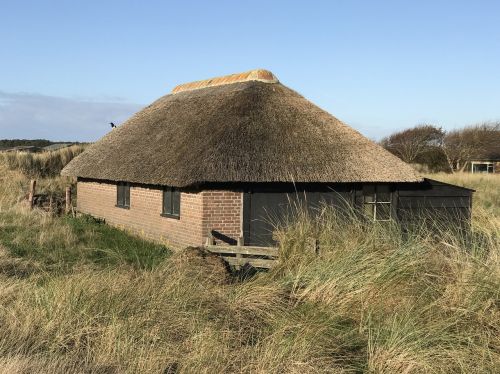 thatched nature north sea