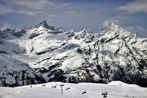 the alps  zermatt  snow