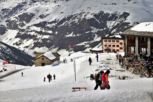 the alps  zermatt  stok
