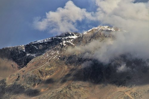 the alps  high  sky