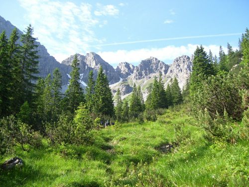 the alps landscape mountains