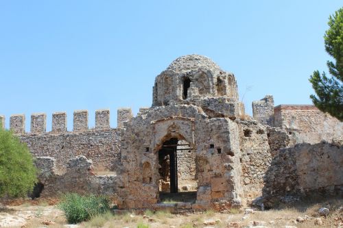 the ancient church byzantine castle