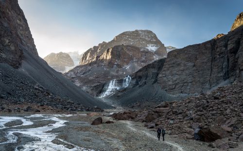 the andes mountaineering dawn