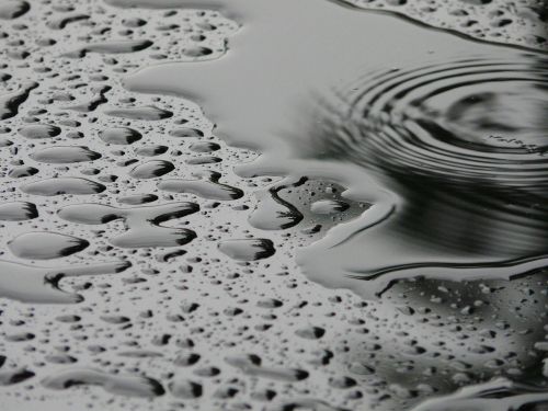 the background drops water