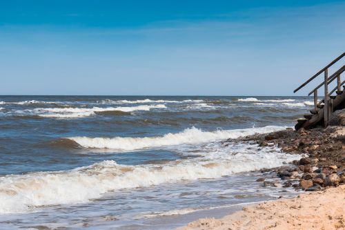 the baltic sea the waves beach