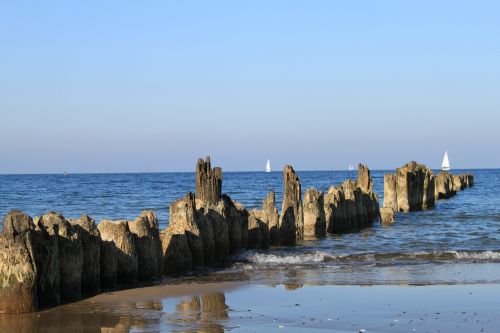 the baltic sea beach poland