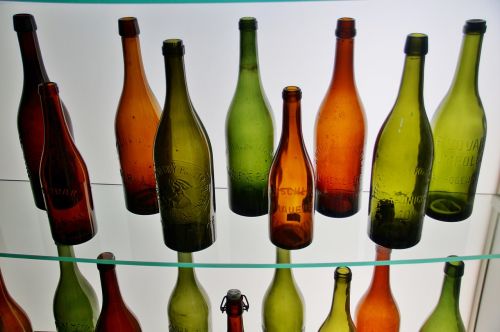 the bottle colored bottles
