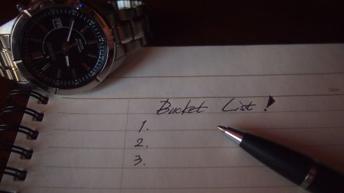 the bucket list anything you want to do notes