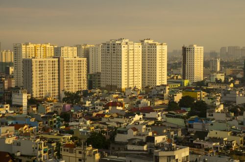 the city saigon scenery