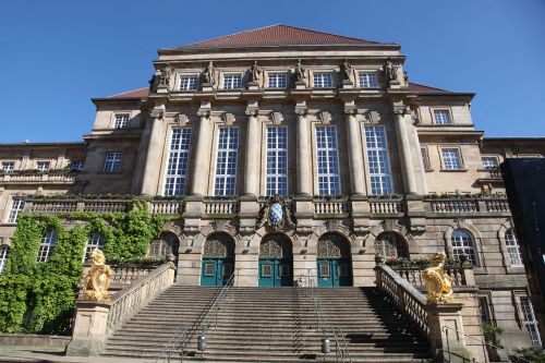 the city hall of kassel historically building