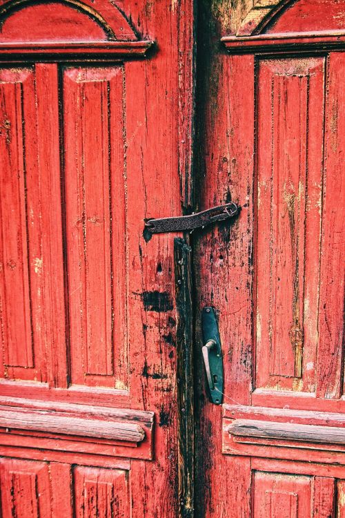 the door door handle old