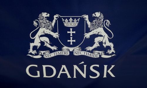 the emblem of the city gdansk color