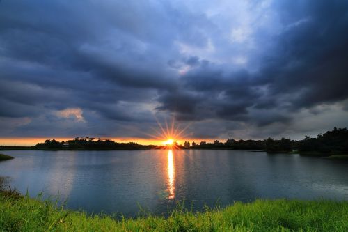 the evening sun landscape a surname