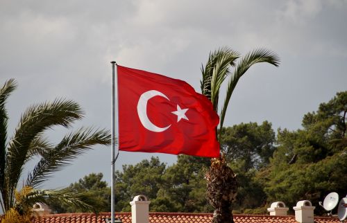 the flag of the turkey turkish flag