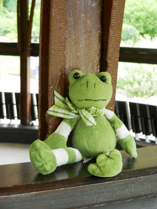 the frog żabka the mascot