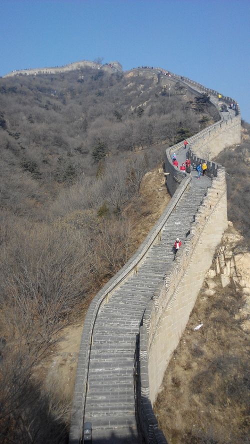the great wall beijing stairs