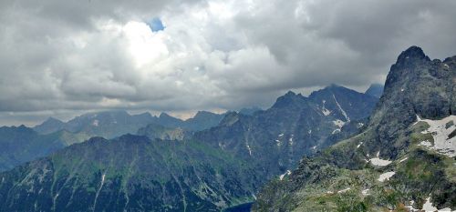 the high tatras mountains clouds