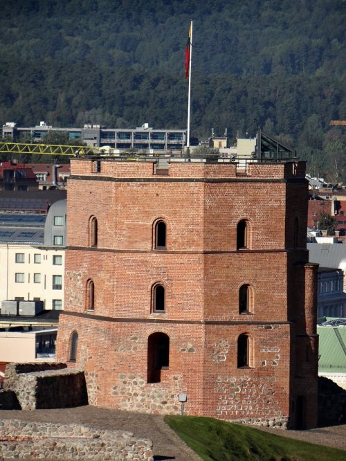 the hill of gediminas upper castle monument