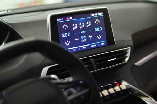 the interior of the  auto  cockpit