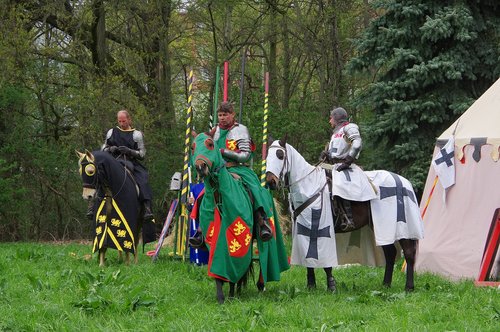 the knights  before  the tournament
