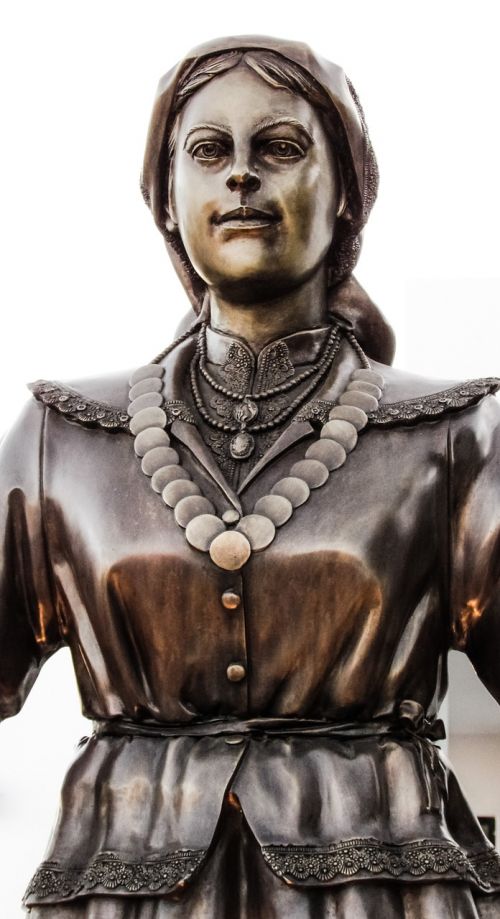 the lady of sotira sculpture statue