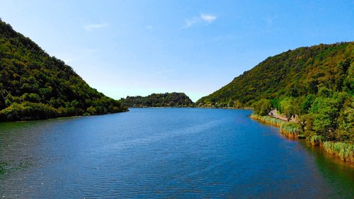 the lake of segrino  como  lombardy