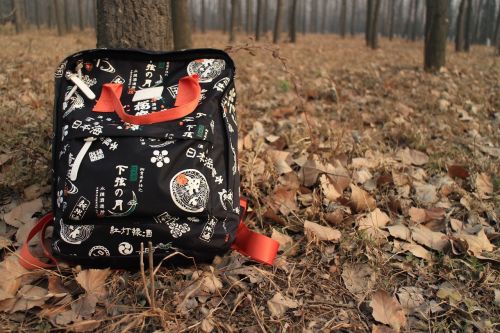 the leaves backpack woods