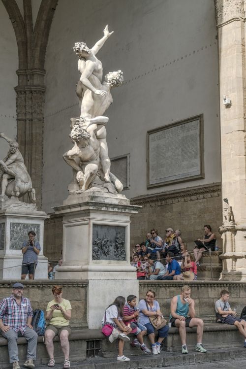 the loggia della signoria florence italy