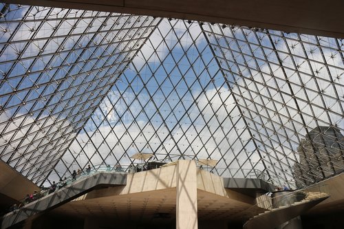 the louvre  glazing  building