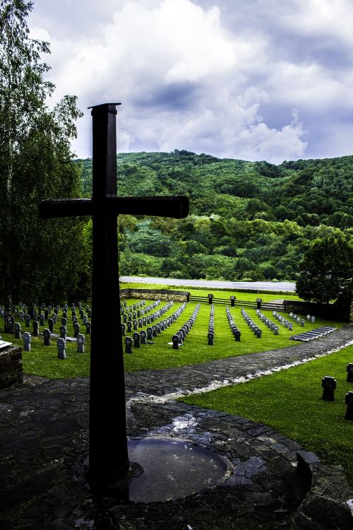the military cemetery cross slovakia