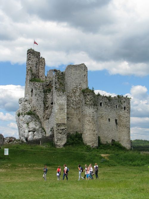 the mirów castle ruins 14th-century