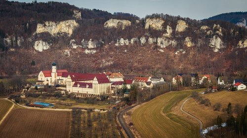 the monastery of beuron  danube valley  building