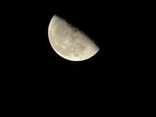the night sky moon waning gibbous