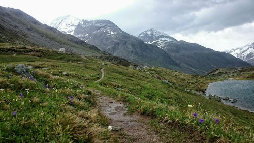 the path hiking cloudy