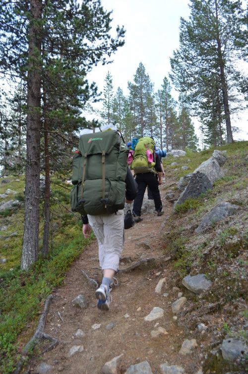 the path hetta-pallas hike