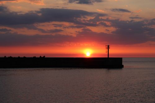 the pier landscape sunset