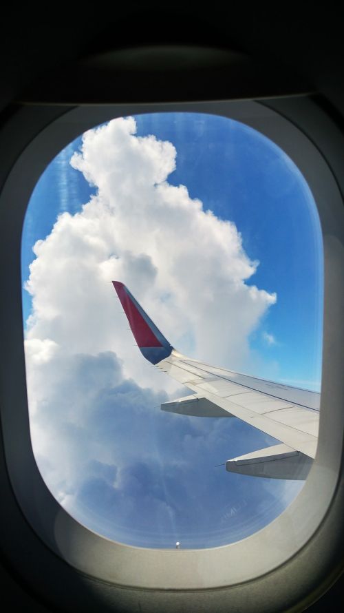 the plane window flight