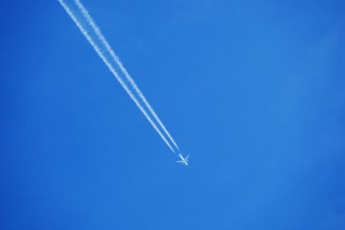 the plane sky cloudless sky