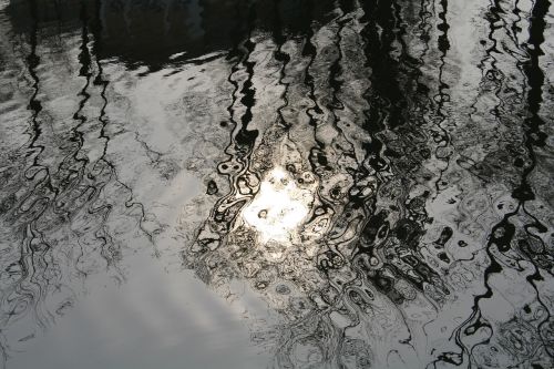 the reflection of the sun water reflection
