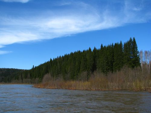 the river koiva perm krai spring