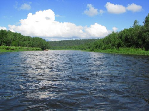the river usva perm krai summer