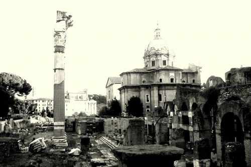 the roman forum rome the ruins of the