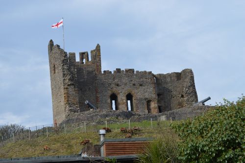 the ruins of the castle monument