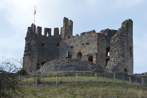 the ruins of the castle monument